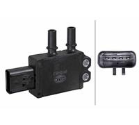 HELLA 6PP 009 409-711 Sensor, exhaust pressure - 4-pin connector