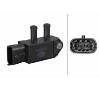 HELLA 6PP 009 409-751 Sensor, exhaust pressure - 3-pin connector
