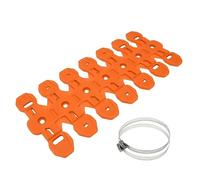 Exhaust Protector Cover Fit For HUSQVARNA TX TC TE TEI 125 250 300 2014-2023 Fit For KTM Muffler Pipe Protector Cover Heat Shield Motorcycle Exhaust Cover(Orange)