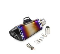Exhaust Silencer 38-51mm Universal Exhaust Motorcycle Muffler Pipe Tail Modified Tube For R3 R6 Complete(B)