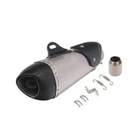 Exhaust Silencer 51mm Carbon Fiber Motorcycle Exhaust Pipe With DB Killer For R3/25 For Ninja250/300/400 K8 K9 ZX6 Z900 RC390 Etc Complete(F)