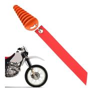 Exhaust Silencer Bung - Rubber Muffler Plug, Motorcycle Dirt Bike Accessory with Keychainn | Universal Tail Pipe End Silencers for 2 Strokee Motorbike Keychain Black Red