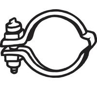 Exhaust silencer clamp 254-260 BOSAL