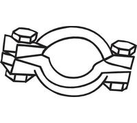 Exhaust silencer clamp 254-951 BOSAL