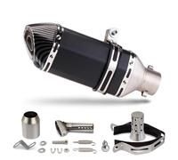 Exhaust Silencer For FORZA300 For 400NK For ZX25R For GSXS125 R15 CB150R For MT15 51MM Motorcycle 300MM Hexagon Exhaust Muffler(Style 2)