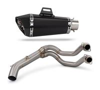 Exhaust Silencer For Kawasaki For Z650 For Ninja650 2017-2023 Motorcycle Exhaust Kit Front Link Pipe Muffler(Style 2)