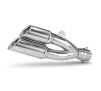 Exhaust Silencer For Kawasaki For ZX25R For VERSYS 650 51MM Exhaust Muffler Double Outlet Tail Silencer Tube(Style 1)