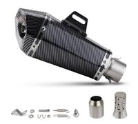Exhaust Silencer For MT03 For CB400X For R15 For NVX155 Cone Hexagon 51mm Motorcycle Exhaust Muffler(Style 1)
