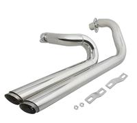Exhaust Silencer For Shadow For VLX 600 VT600C For VT600CD For Deluxe For Steed For Shadow VLX 400 VT 400 Motorcycle Exhaust(Silver)