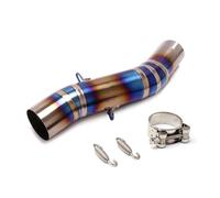 Exhaust Silencer For SUZUKI For GSX250R For DL250 For DR250 For DR300 Exhaust Pipe Middle Link Slip On Muffler System Motorcycle Accessories Exhaust Muffler(Blue 2)