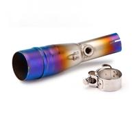 Exhaust Silencer For XMAX300 For X MAX 300 2017-2024 Motorcycle Exhaust Middle Link Pipe 51mm Interface Connect Muffler(51MM BLUE)