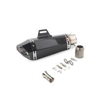Exhaust Silencer Inlet 38-51mm Universal Motorcycle Exhaust Modified Muffler Pipe Motorbike Gift For MT07 MT09 Complete(E)
