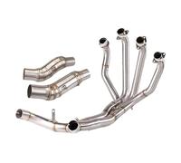 Exhaust Silencer Titanium Alloy Motorcycle Exhaust Elbow Muffler Pipe Connect The 51MM For Z1000 2010-2024 Complete(Type A)