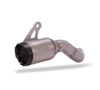 Exhaust Silencer Titanium Alloy Motorcycle Exhaust Escape Modified Mid Link Pipe Muffler Pipe Whole Set Slip On For Kawasaki Z900 2020 2021 Exhaust Muffler(A)