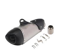 Exhaust Silencer Universal Motorcycle Exhaust Pipe Modified Carbon Muffler DB Killer For GSX-S750 NC700 CBR250R R3 R6 Z900 Complete(C)