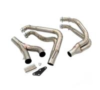 exhaust Slip On Exhaust Motorcycle Full Motocross Front Pipe Titanium Alloy Connect Link For GSXR 1300 GSXR1300 2016 2017 2018