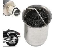 Exhaust Sound Damper Motorcycle - Stainless Steel, Universal 51mm | High Temperature Resistant Exhaust Pipe with Grid Structure is suitable for motorcycle and motorcycle exhaust with efficient and