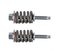 Exhaust Spring Bolt Repair Tool Kit for Honda EG DC2 EP3 DC5 Type R Metallic Silver Black Replacement with 2 Bolts and 2 Springs OEM 18230 SV4 000