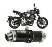 Exhaust Storm by Mivv black Muffler Gp Steel for Honda Cb 1000 R 2018 > 2022
