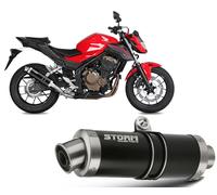 Exhaust Storm by Mivv black Muffler Gp Steel for Honda Cb 500 F 2016 > 2018