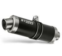 Exhaust Storm by Mivv black Muffler Gp Steel for Kawasaki Ninja 125 2019 > 2024