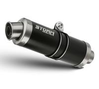 Exhaust Storm by Mivv Muffler Gp Nero Steel for Aprilia Tuono V4 2010 > 2016