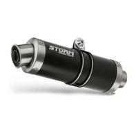 Exhaust Storm by Mivv Muffler Gp Nero Steel for Honda Cb 1000 R 2008 > 2016