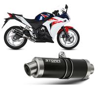 Exhaust Storm by Mivv Muffler Gp Nero Steel for Honda Cbr 250 R 2011 > 2014