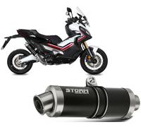Exhaust Storm by Mivv Muffler Gp Nero Steel for Honda X-adv 750 2017 > 2026