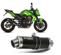 Exhaust Storm by Mivv Muffler Gp Nero Steel for Kawasaki Z 750 2007 > 2014