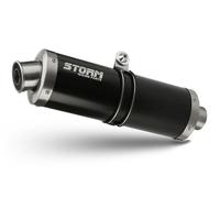 Exhaust Storm by Mivv Muffler Gp Nero Steel for Suzuki Gladius 2009 > 2015