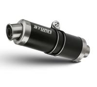 Exhaust Storm by Mivv Muffler Gp Nero Steel for Suzuki Gsx-r 1000 2005 > 2006