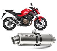 Exhaust Storm by Mivv Muffler Gp Steel for Honda Cb 500 F 2016 > 2018