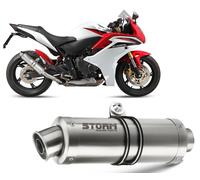 Exhaust Storm by Mivv Muffler Gp Steel for Honda Cbr 600 F 2011 > 2013
