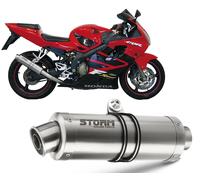 Exhaust Storm by Mivv Muffler Gp Steel for Honda Cbr 600 Fs 2001 > 2003