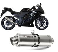 Exhaust Storm by Mivv Muffler Gp Steel for Kawasaki Ninja 250r 2008 > 2013