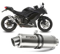 Exhaust Storm by Mivv Muffler Gp Steel for Kawasaki Ninja 300 2013 > 2016