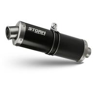 Exhaust Storm by Mivv Muffler Oval Nero Steel for Yamaha Yzf 600 R6 2003 > 2005