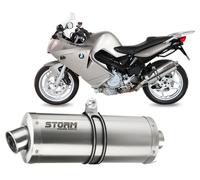 Exhaust Storm by Mivv Muffler Oval Steel for Bmw F 800 S / St 2006 > 2012