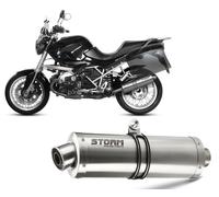 Exhaust Storm by Mivv Muffler Oval Steel for Bmw R 1200 R 2011 > 2014