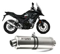 Exhaust Storm by Mivv Muffler Oval Steel for Honda Cb 500 X 2017 2020