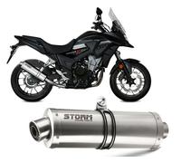 Exhaust Storm by Mivv Muffler Oval Steel for Honda Cb 500 X 2017 2020