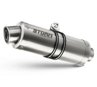 Exhaust Storm by Mivv Muffler Oval Steel for Kawasaki Er 500 1997 > 2006
