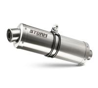 Exhaust Storm by Mivv Muffler Oval Steel for Kawasaki Versys 650 2006 > 2014
