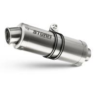 Exhaust Storm by Mivv Muffler Oval Steel for Kawasaki Z 750 2004 > 2006