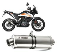 Exhaust Storm by Mivv Muffler OVAL Steel for KTM 390 adventure 2020 > 2023