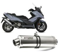 Exhaust Storm by Mivv Muffler Oval Steel for Kymco Ak550 2017 > 2020
