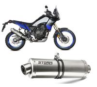 Exhaust Storm by Mivv Muffler Oval Steel for Yamaha Tenere 700 2019 > 2026