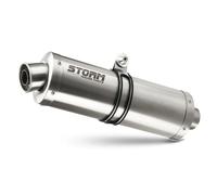 Exhaust Storm by Mivv Mufflers Oval Steel for Suzuki Dl V-strom 1000 2002 > 2013