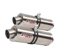 Exhaust Storm by Mivv Mufflers Oval Steel for Yamaha Tdm 900 2002 > 2014